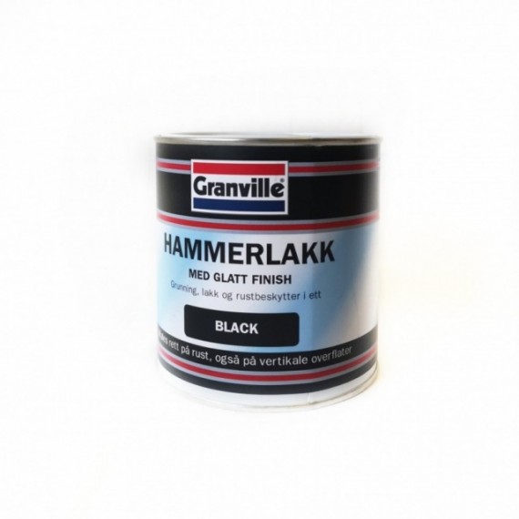 Granville hammerlakk leveres i glatt og hammerslag finnish