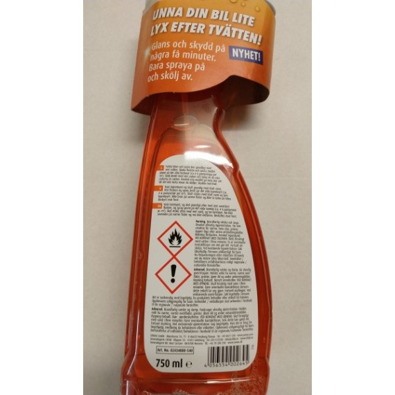 Sonax Spray & Seal bakside