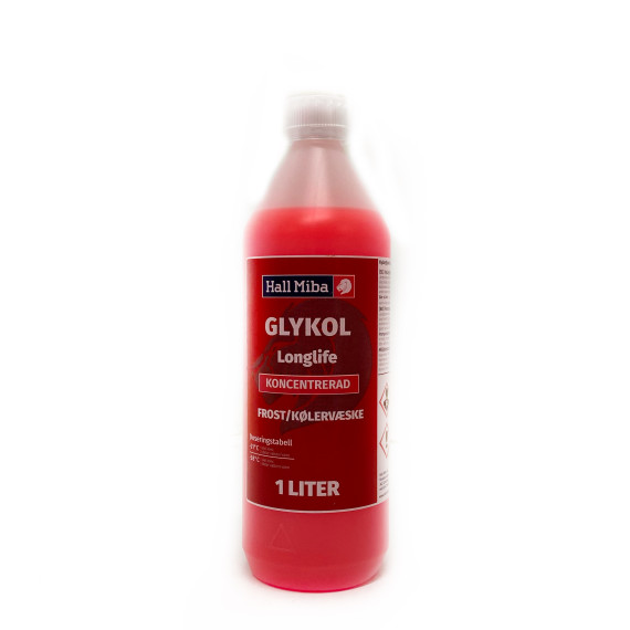 Frostvæske rød 1 liter konsentrat