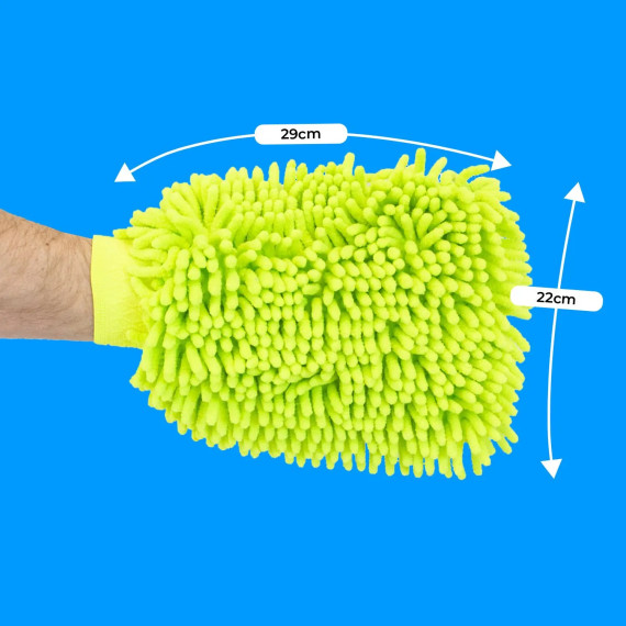 Grønn vaskevott i microfiber