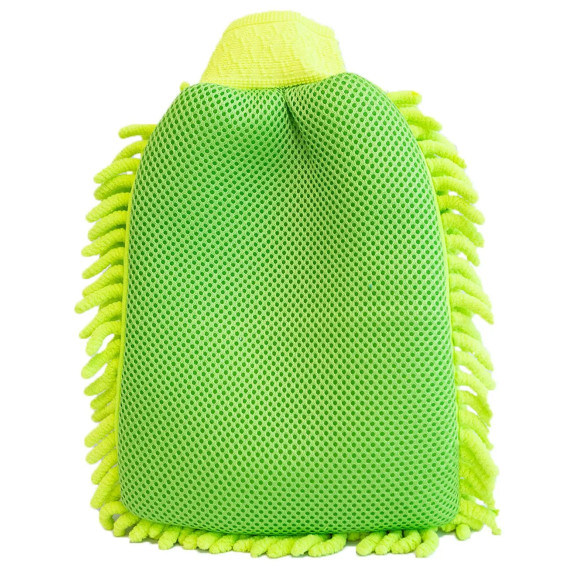 Microfiber vaskehanske bakside for vanskelige flekker
